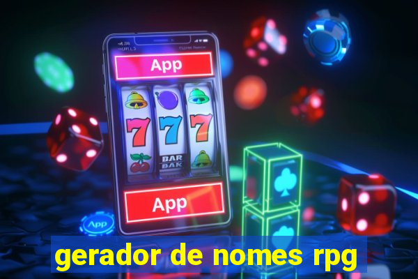 gerador de nomes rpg